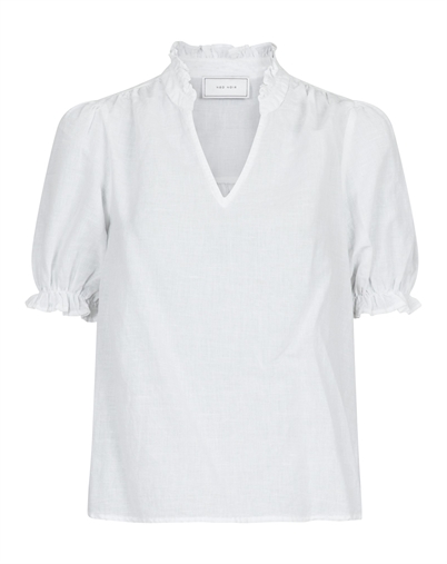 Neo Noir - Odesa Linen Bluse - White